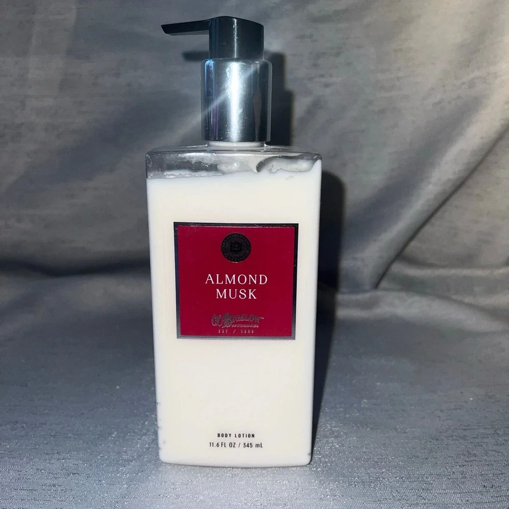 Bath & Body Works C.O. Bigelow Almond Musk Body Lotion 11.6 oz Retired